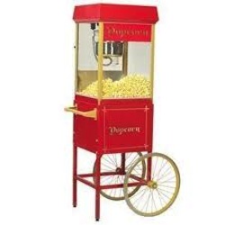 popcorn popper on cart